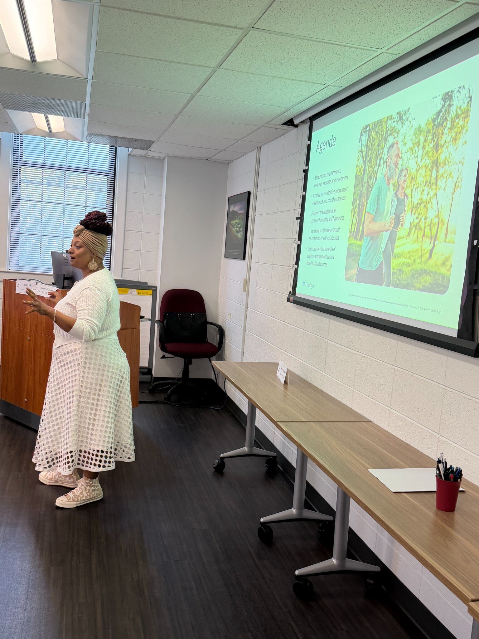 Natarsha facilitating a professional development program